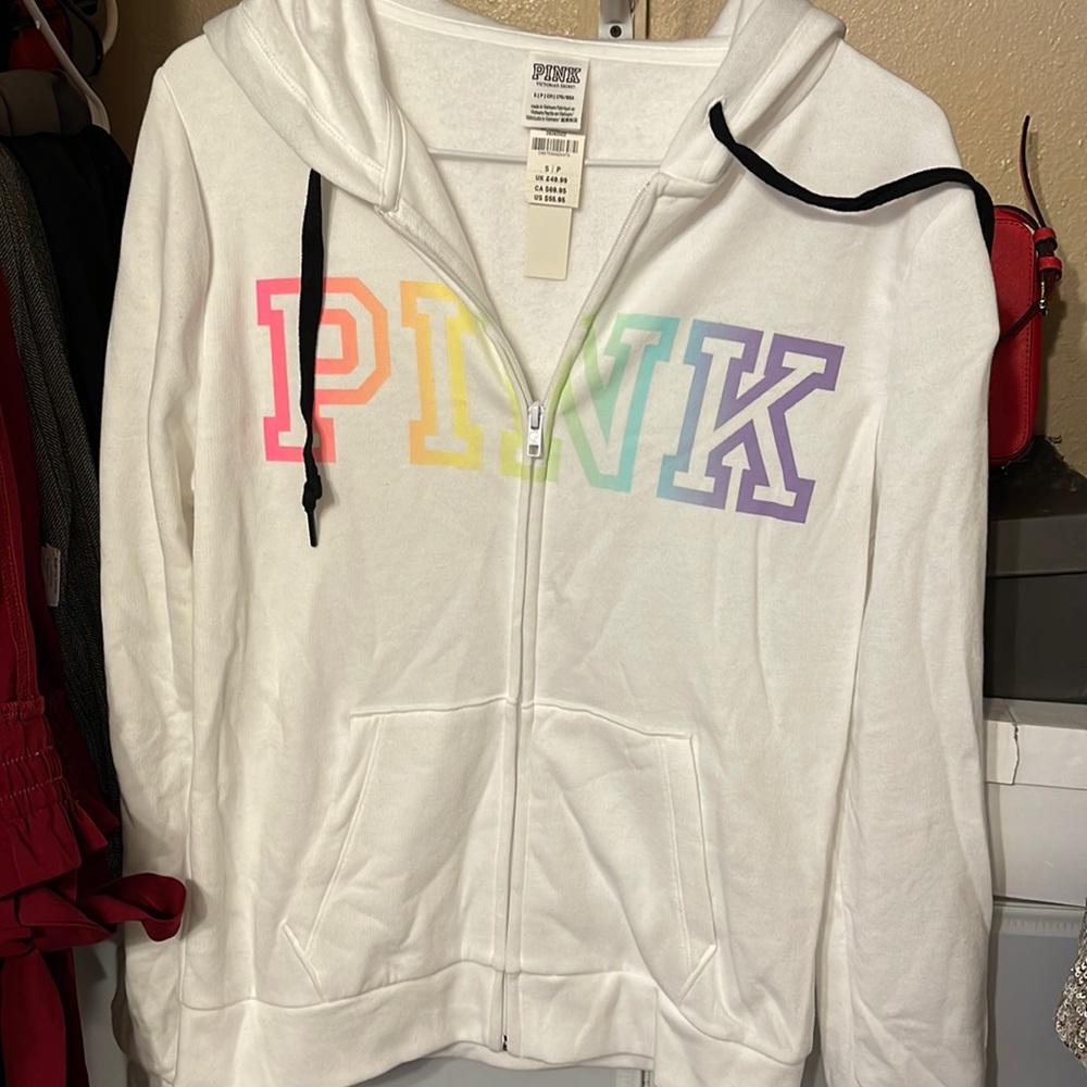PINK zip up hoodie!